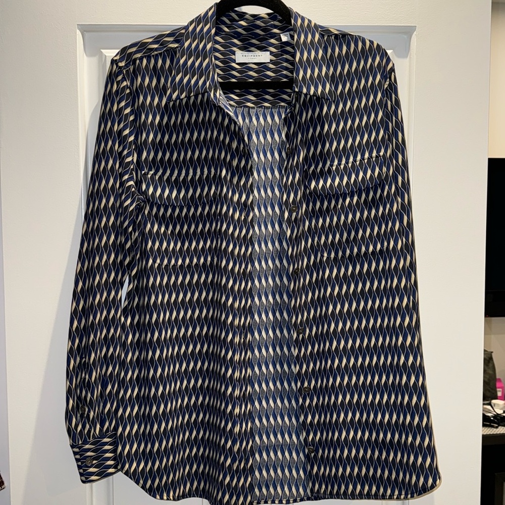 EQUIPMENT blouse size L - fits small